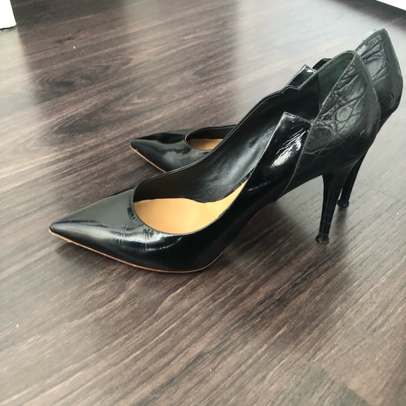 Chloe black pumps with croc detail - Picture 6 of 6